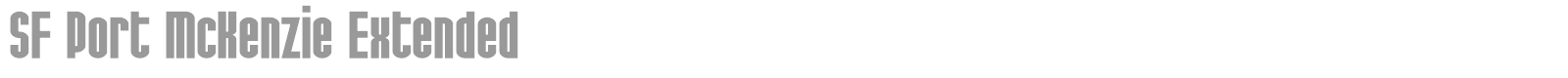 SF Port McKenzie Extended font preview